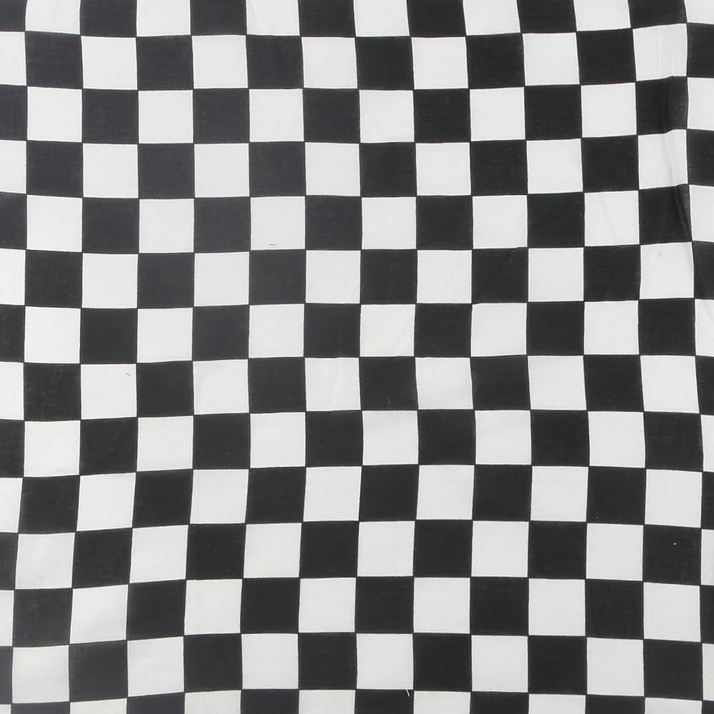 FOXMOTHER New Hair Band Neck Scarf Wrist Square Scarves Print Handkerchief Black White Plaid Check Bandana Headwear Mens Womens