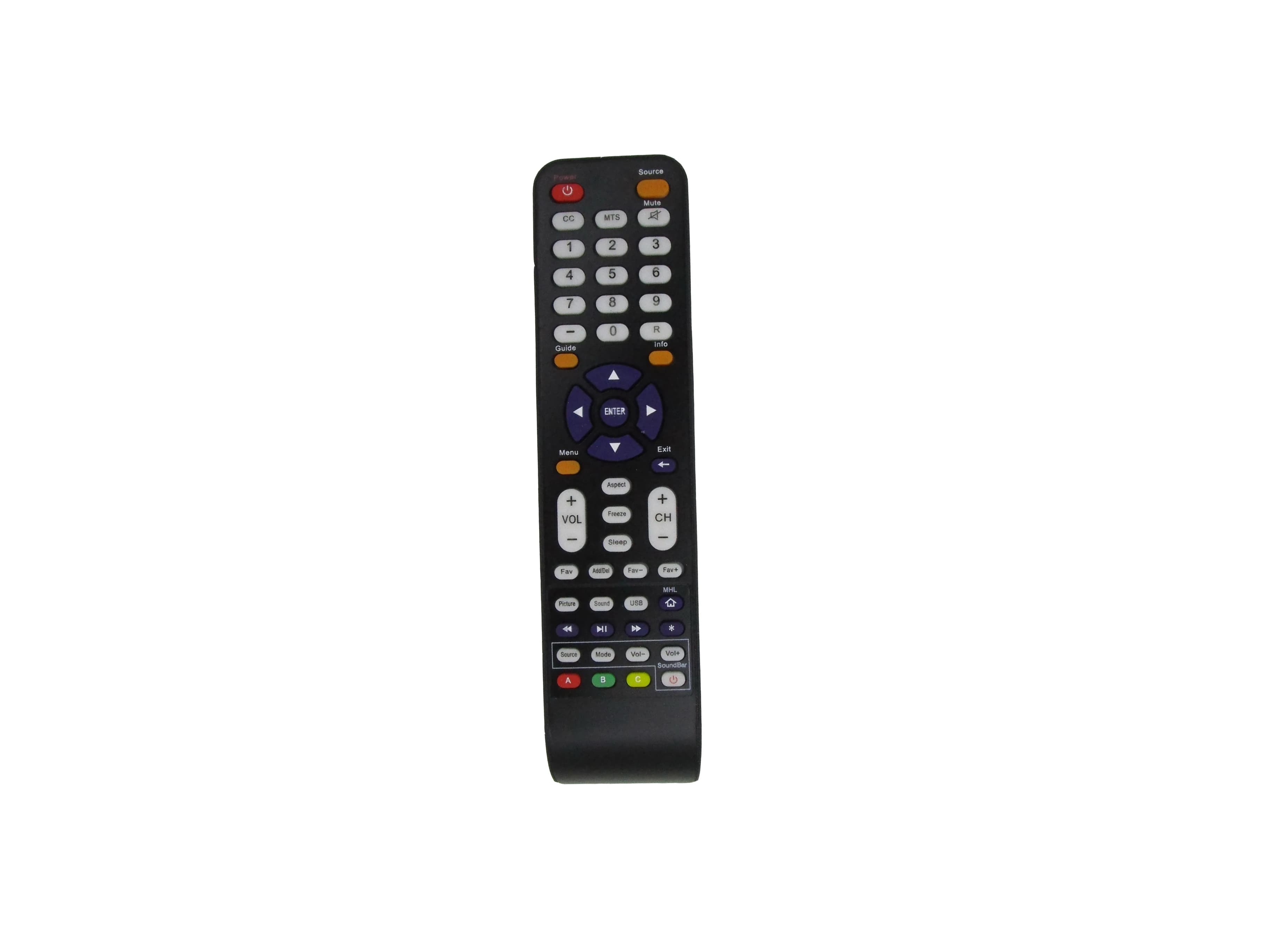 Remote Control For Sceptre U550CVUMC U550CVUMR U550CVUMS U558CVUMC U558CVUMR U650CVUMC U650CVUMK U650CVUMR LCD LED HDTV TV