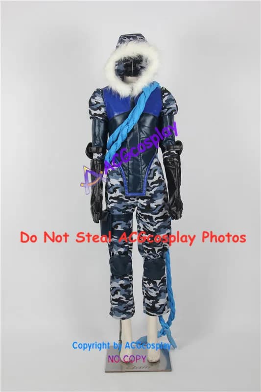League of Legends Arctic Ops Varus Cosplay Costume include boots covers acgcosplay costume