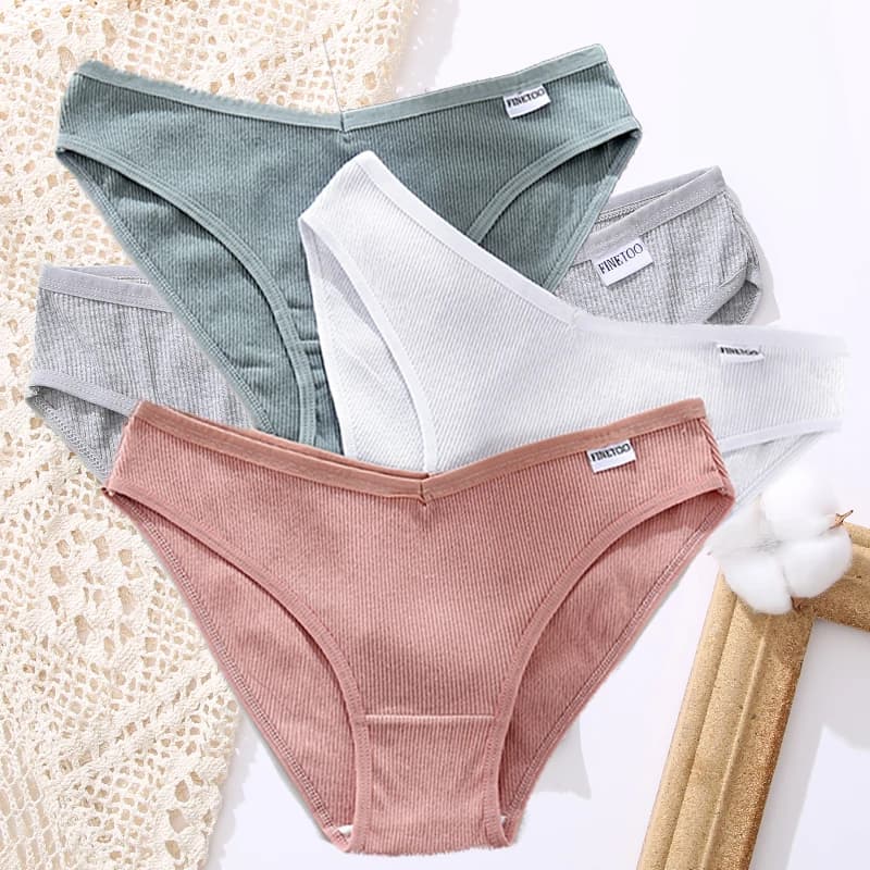 Sexy Low Wasit Cotton Panties Women Sexy V Wasit Briefs Female Plus Size M-2XL Pantys Ladies Underwear Girls Intimates Lingerie