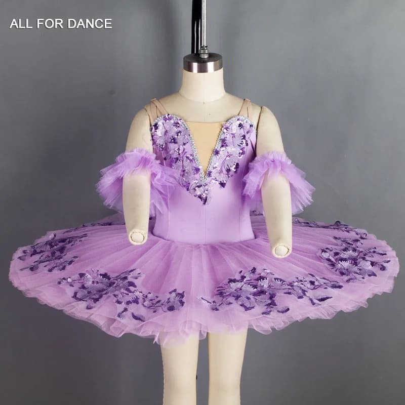 BLL043 Lilac Pre-Professional Ballet Dance Tutu Stage Costumes for Child and Adult Ballerina Tutus Performance Dancing Dress