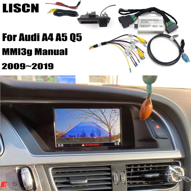 Front Rear camera For Audi A4 A5 Q5 mmi3g Manual 2009~2019 Backup Camera interfac Adapter Original Upgrading screen Decoder Kit