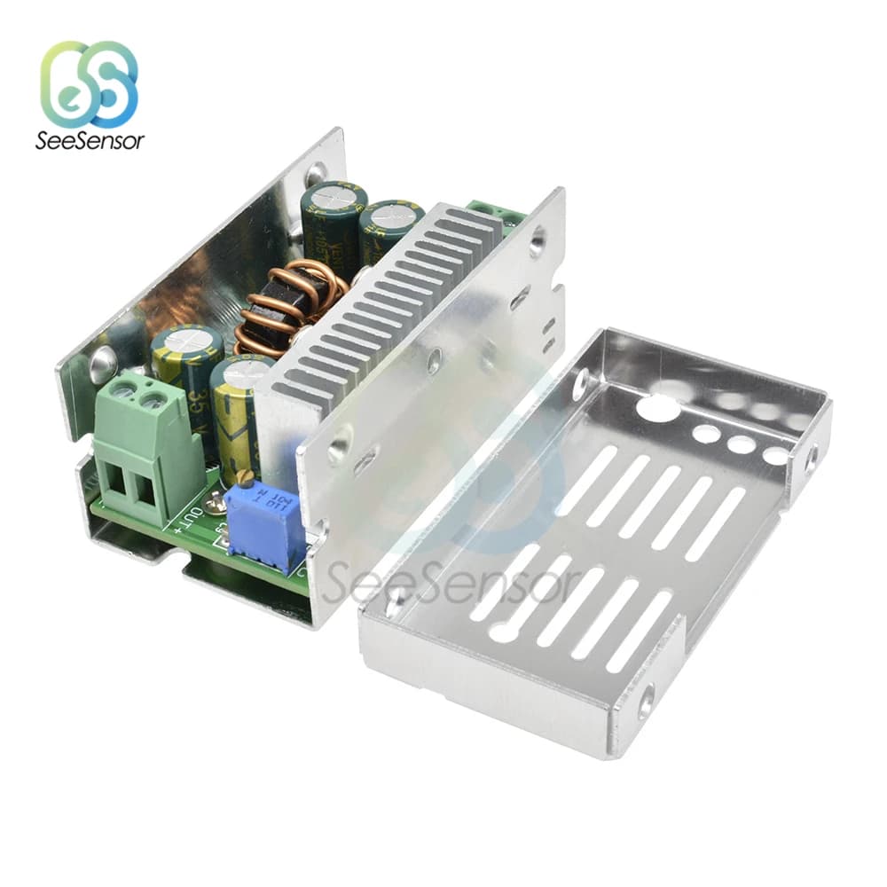DC-DC 15A 200W 8-60V to 1-36V Adjustable Step Down Module Converter High Voltage Power Synchronous Buck Board
