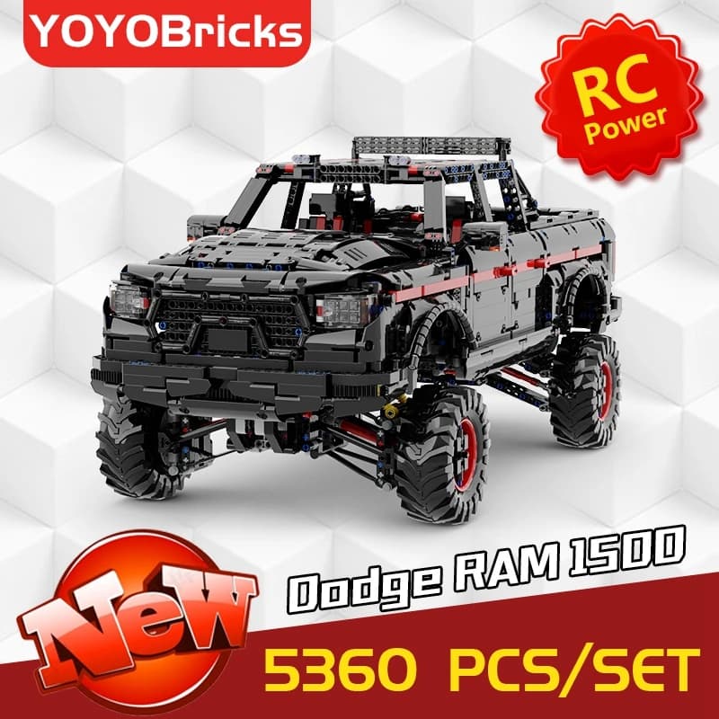 High-Tech Car Toys The  APP RC Dodeg RAM 1500 Mode Building Blocks Bricks Kids Christmas Gifts