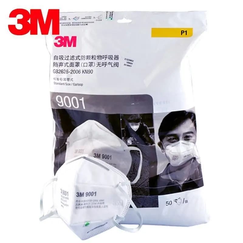50Pcs/box 3M 9001 Dust Mask Particulate Fog Dust-proof KN90 Safety Masks