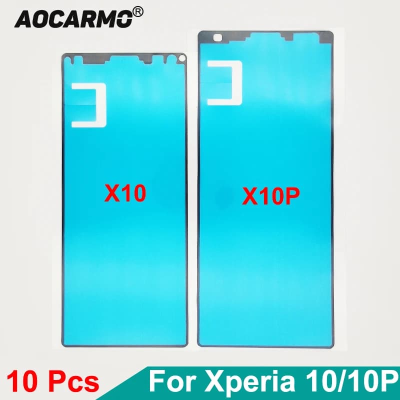 Aocarmo 10Pcs For SONY Xperia 10 / 10P Plus Front LCD Adhesive Display Screen Sticker Glue Tape i3113/23 i4113/93 i4213 i4293