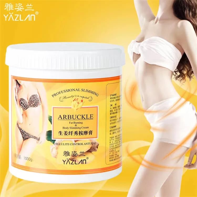 Ginger Essence Slim Massage Cream Deep Purification Body Face Massage Cream Skin Care 1000g