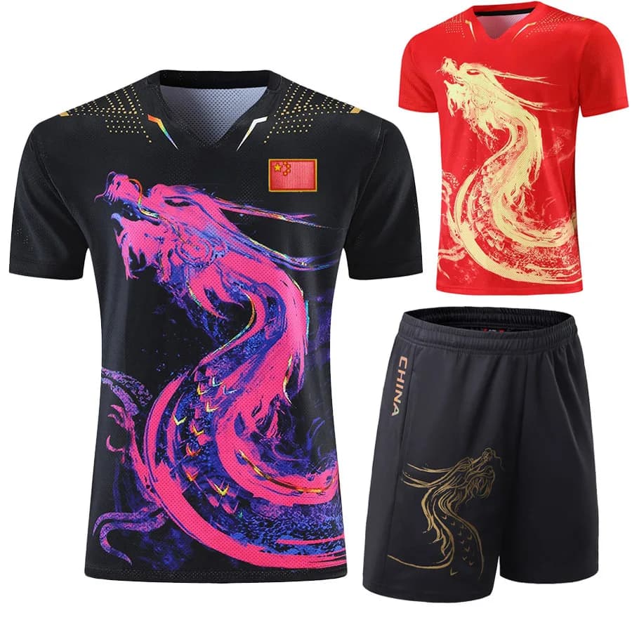 Custom Text China table tennis suit Jerseys Men Women Child ping pong Chinese team Table tennis clothes pingpong soccer Shirts