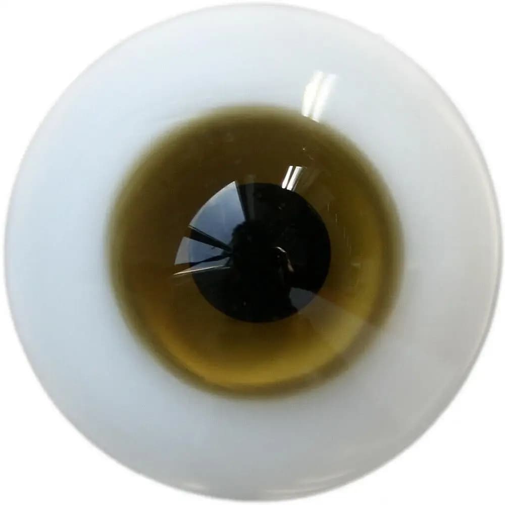 [wamami] 6mm 8mm 10mm 12mm 14mm 16mm 18mm 20mm 22mm 24mm Yellow Glass Eyes Eyeball BJD Doll Dollfie Reborn Making Crafts