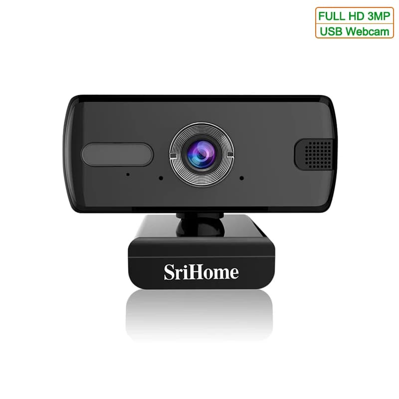 Sricam PC USB Webcam Plug&Play Web Camera 3MP HD Live Streaming Video Calling Webcam With Built-in Microphone For Desktop Laptop
