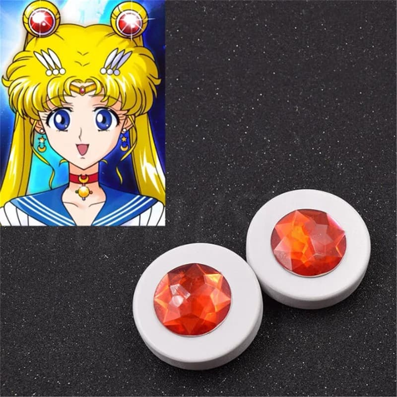 Anime Moon Cosplay Accessories Tsukino Usagi Headdress Hair Clips Headwear