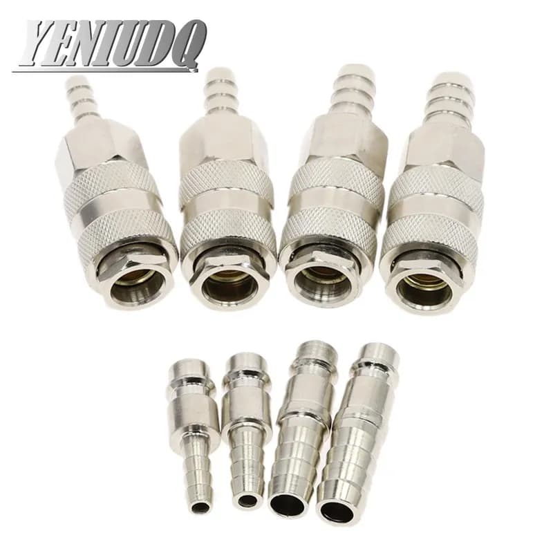 Pneumatic Fitting European Standard EU Euro Type Air Line Quick Coupling Connector Coupler Adapter For Air Compressor Hose Barb