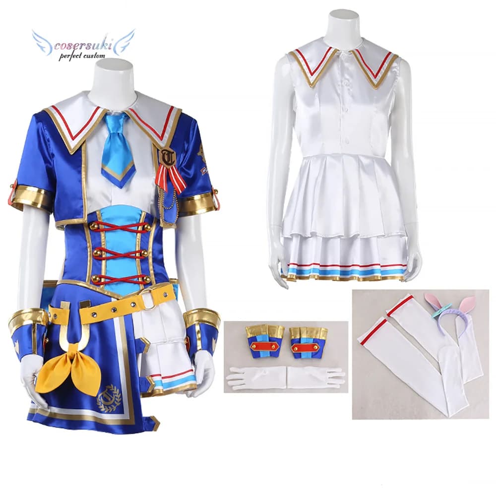 Uma musume Pretty Derby 3rd EVENT WINNING DREAM STAGE Mejiro McQueen Halloween Carnival New Year Party Costume Cosplay Costumes