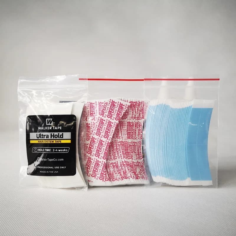 36pcs Curved walker tape Double-sided ultra hold tape hair system tape Hold Bonding Glue For salon Lace System and men's Toupee