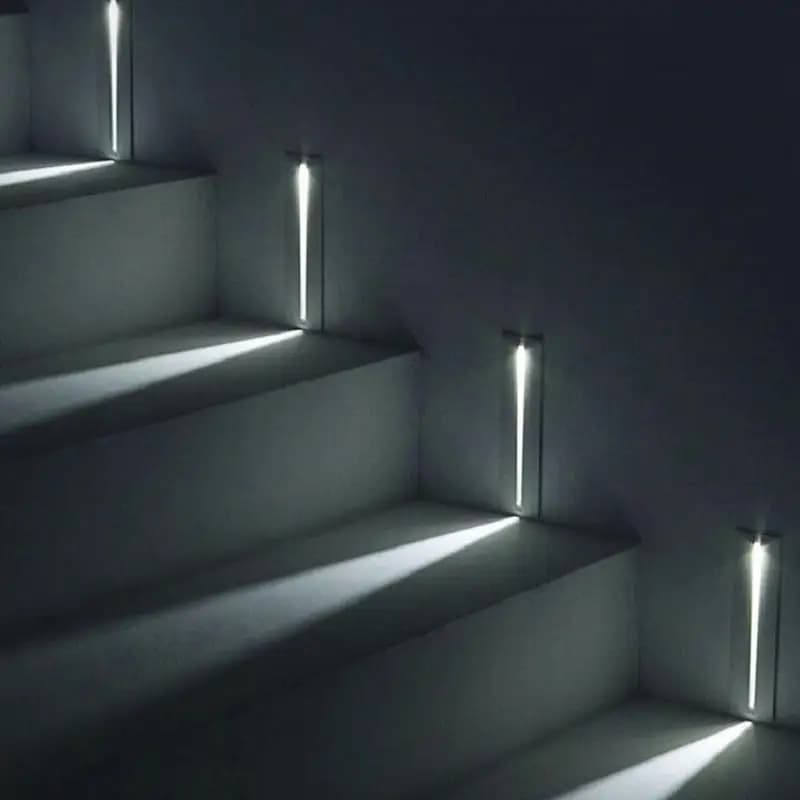3W Recessed in LED Stair Light Indoor Corner Wall lights Step Decoration Lamps Hallway staircase Lamps