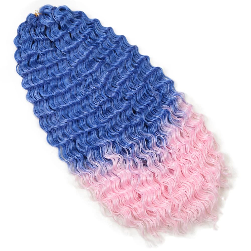 Deep Twist Crochet Hair Synthetic Soft Afro Curs Ombre Braiding Hair Extensions 60Stands  African Braided Hair For Women