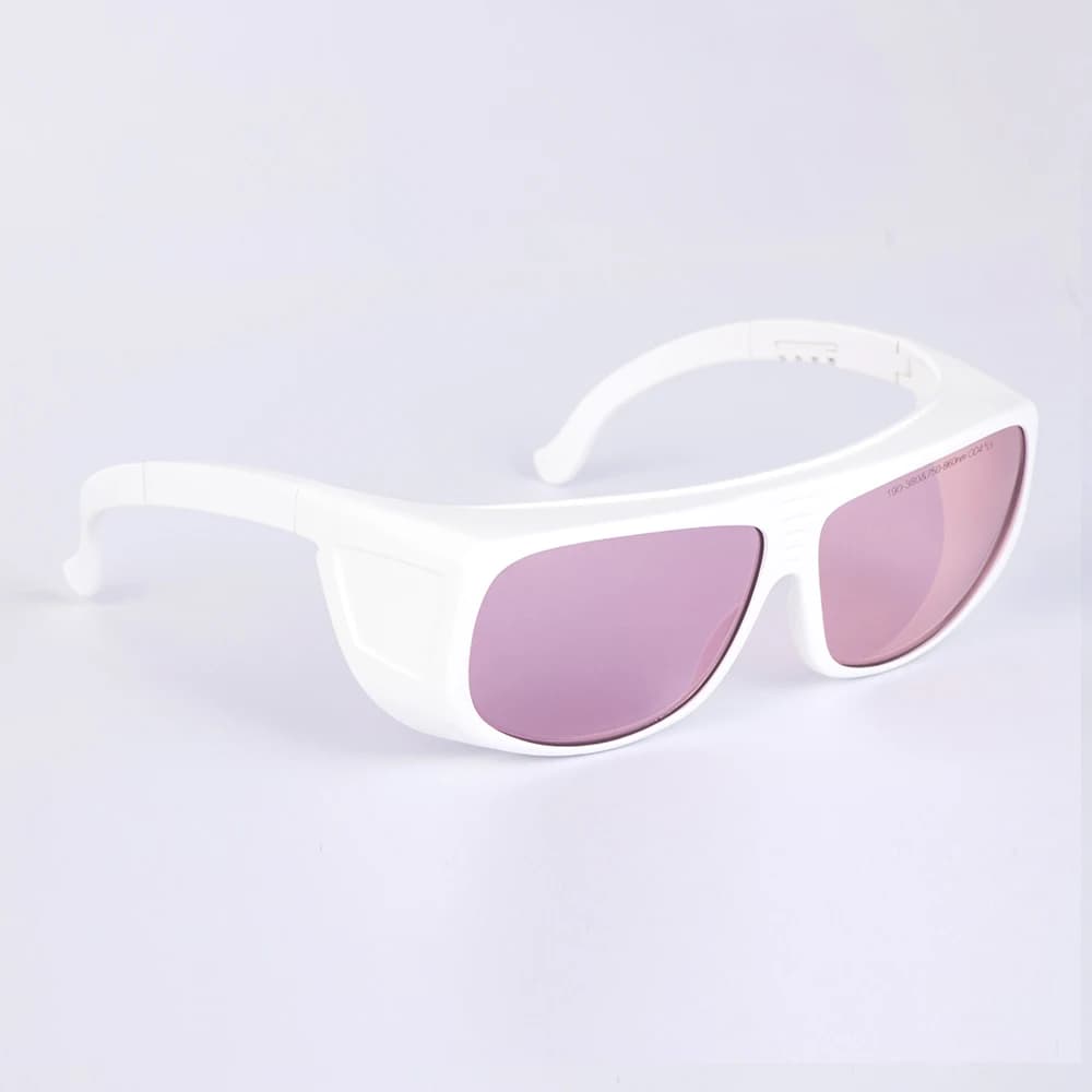 laser safety glasses for 755nm O.D 4+ 808nm 810nm O.D 7+ CE cleaning cloth and hard case