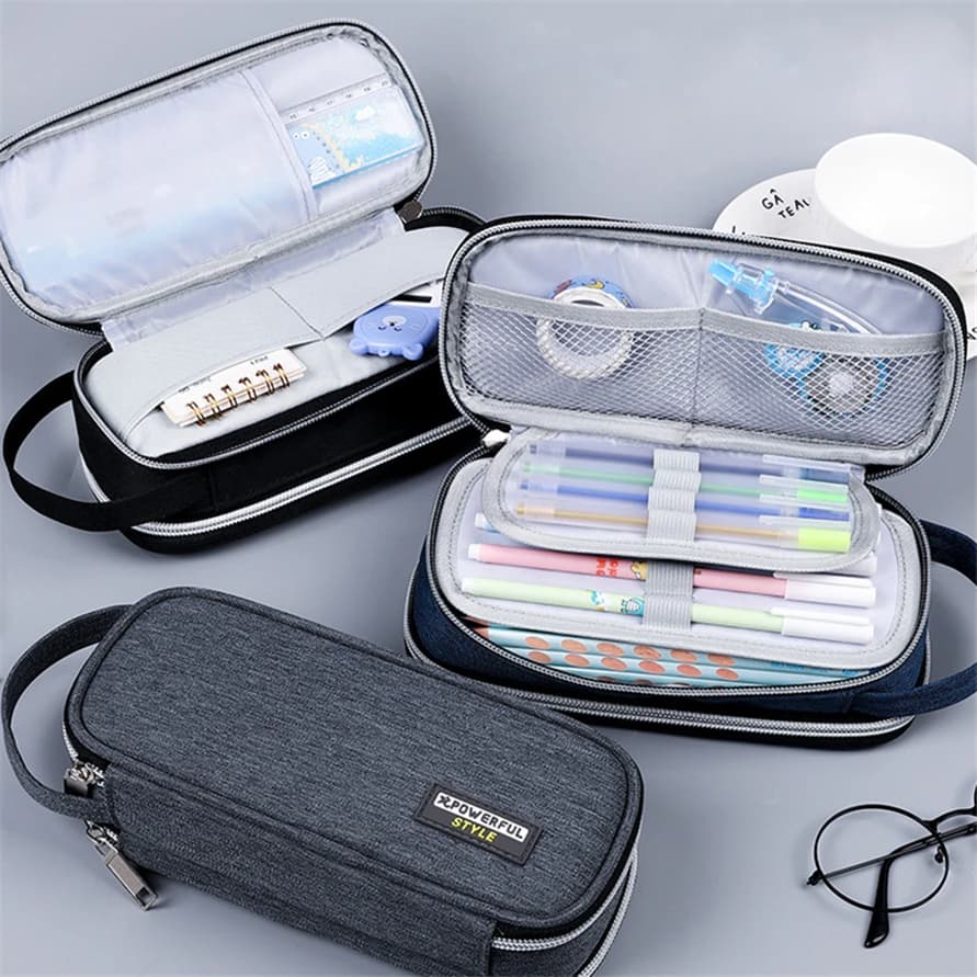 Pencil Cases Big School Bags For Boys Pouch Estuche Trousse Scolaire Estojo Escolar Etui Astuccio Case Office Supplies Kalemlik