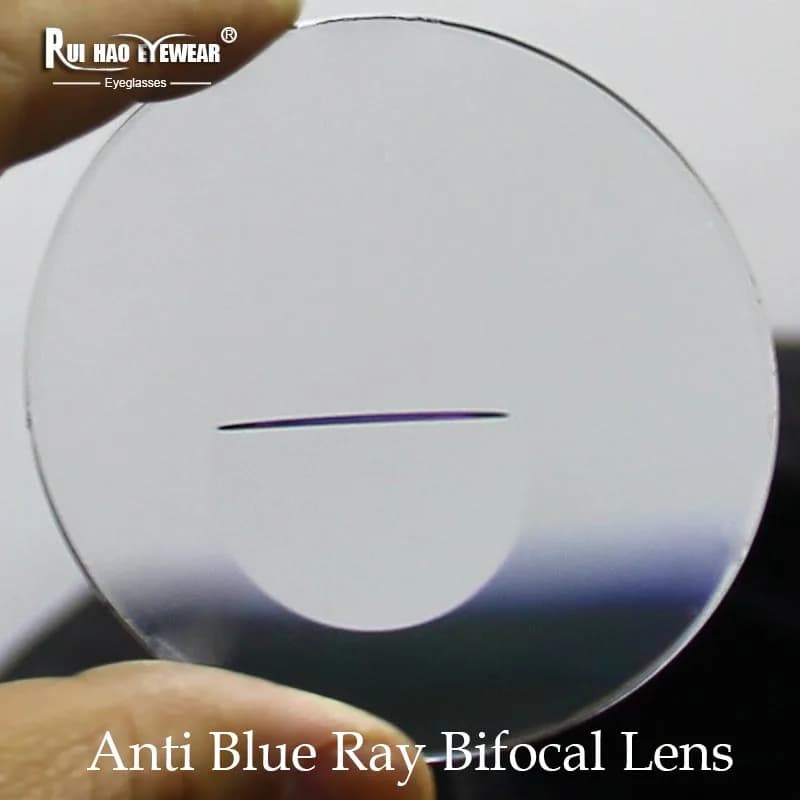 Anti Blue Ray Bifocal Lenses HMC Coating Blocking Glasses Lens Computer Eyeglasses Optical 1.56 1.61 1.67 Resin Lens