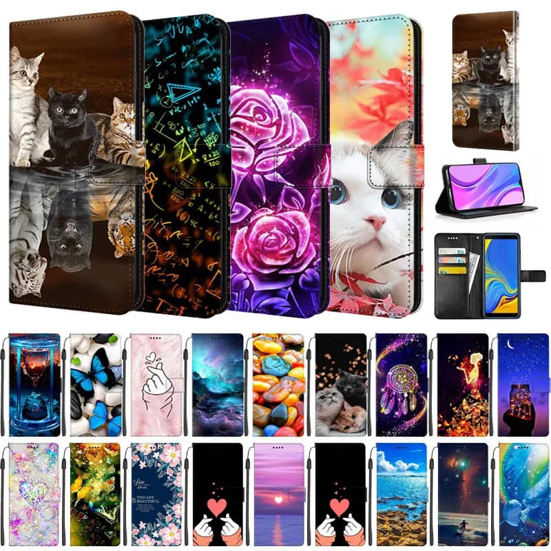 Phone Case for Motorola Moto E6i E6S 2020 Flip Leather Book Cover For Moto E7 Plus / E7 E7i Power 4G Wallet Bag Protection E 6i