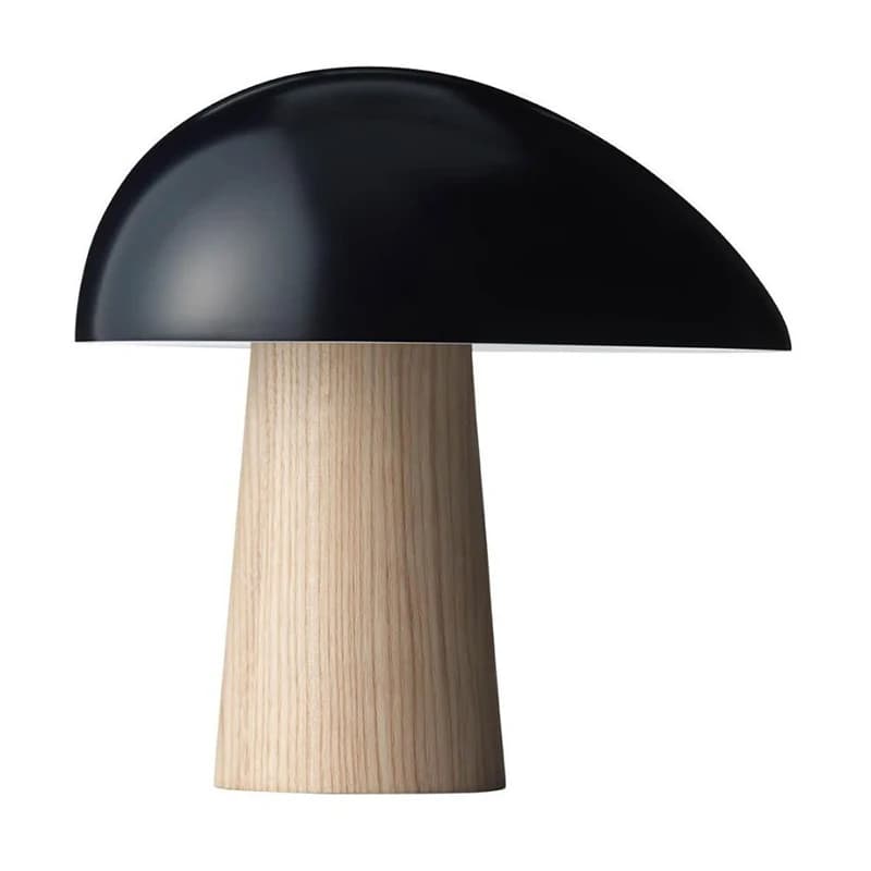 Designer Creative Mushroom Table Lamps Art Decor Simple Bedroom Study Office Solid Wood LED Desk Light Home Lighting Fixtures