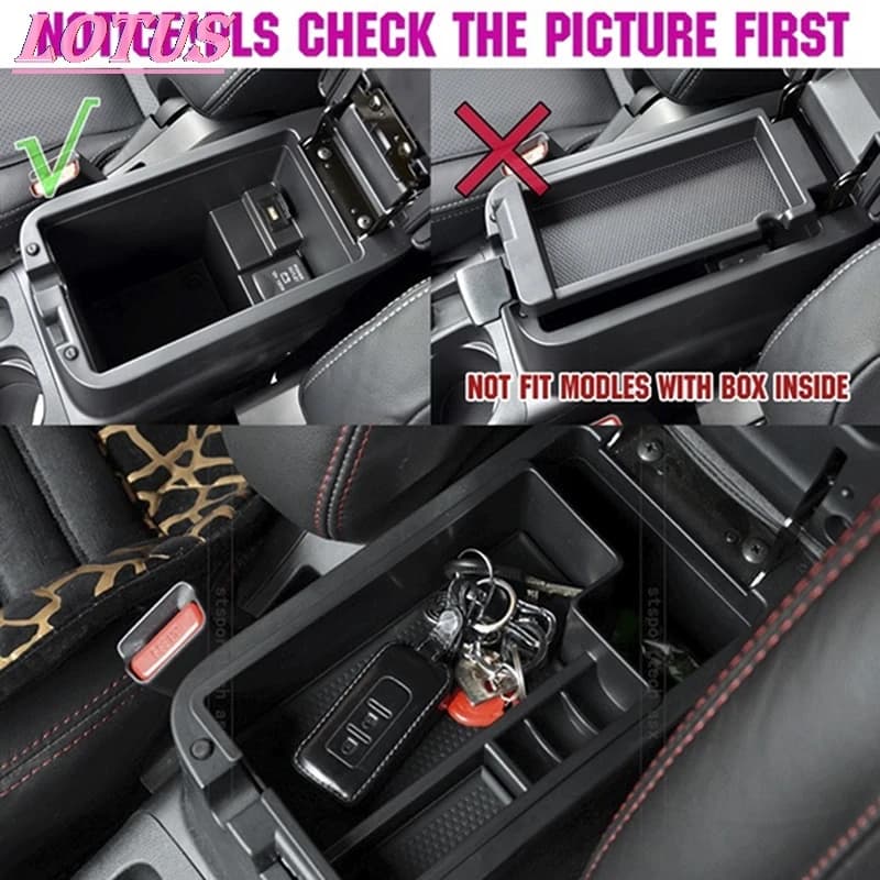 Car Armrest Auxiliary Storage Box Compatible With Mitsubishi ASX Outlander Sport RVR 2003-2012 Interior Organiser Glove Box
