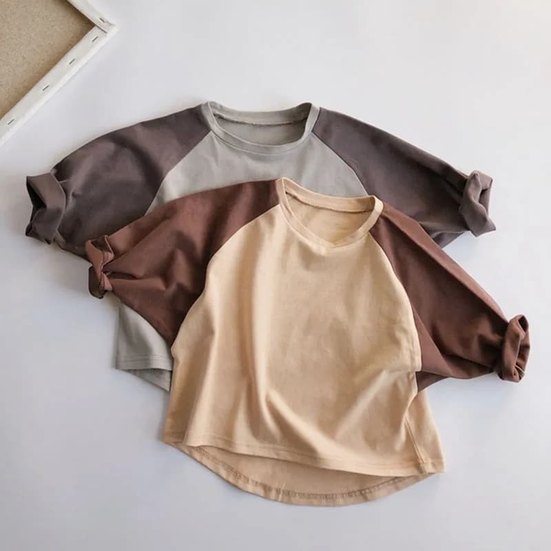 1-6 Yrs Spring Autumn Baby Boys Girls Batwing Sleeve Children T-shirt Children's T-shirt Baby Boys Girls Long Sleeve T-shirt