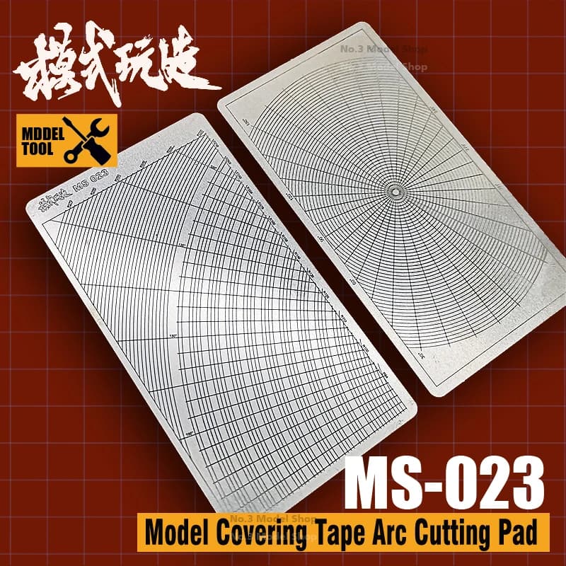 MSWZ Steel Groove Type  Circle / Arc Masking Tape Cutting Mat  Double Sided  For Gundam Models Making Hobby Modeling DIY Tools
