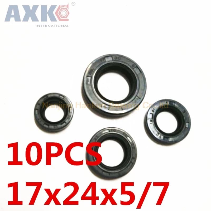 AXK  10pcs  TC 17X24X5  KC 17X24X7  17X24 Skeleton Oil Seals  high-quality Seals Radial shaft seals