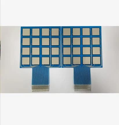 1pcs 16 Point Thin Film Pressure Sensor IMM00092 Multipoint Sensor FSR 1KG 10KG male femal terminal Double layer FPC Cable