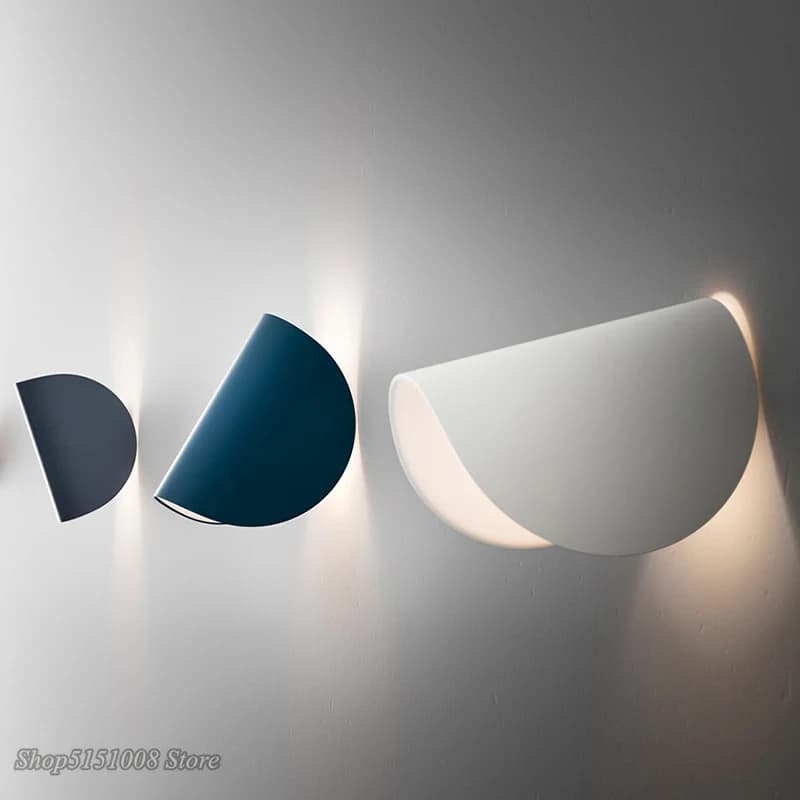 Modern LED Wall Lamp Nordic Rotating Wall Light creative personality bedroom bedside living room decor art wall sconce Fixtures