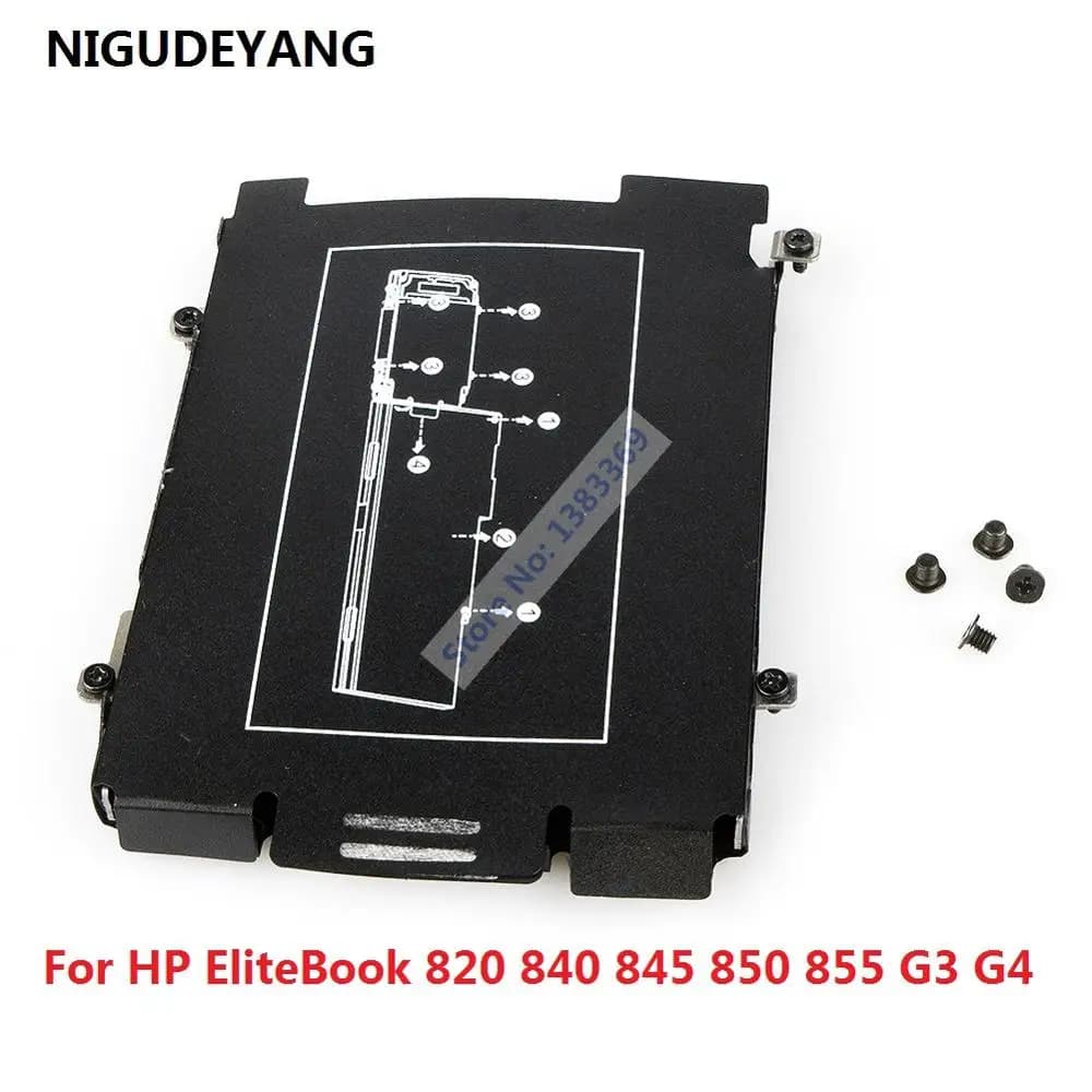 NIGUDEYANG New for HP EliteBook 820 840 845 850 855 G3 G4 SATA HDD SSD 2.5 Hard Drive Bracket Caddy Frame