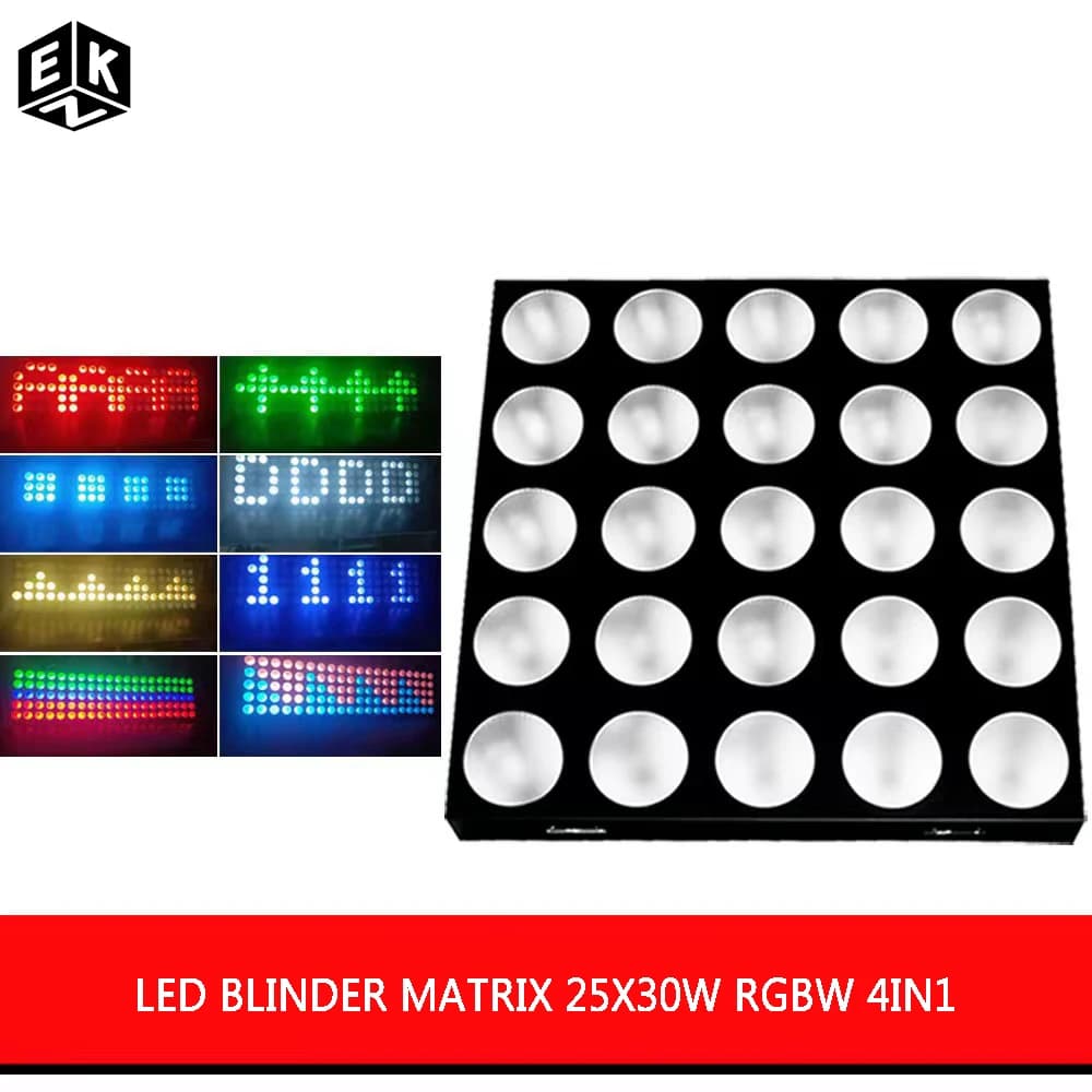 LED 25x30W RGBW Blinder Matrix DMX512 Stage Effect Light Good For DJ Disco Party Dance Floor Clubs And Wedding Decorations