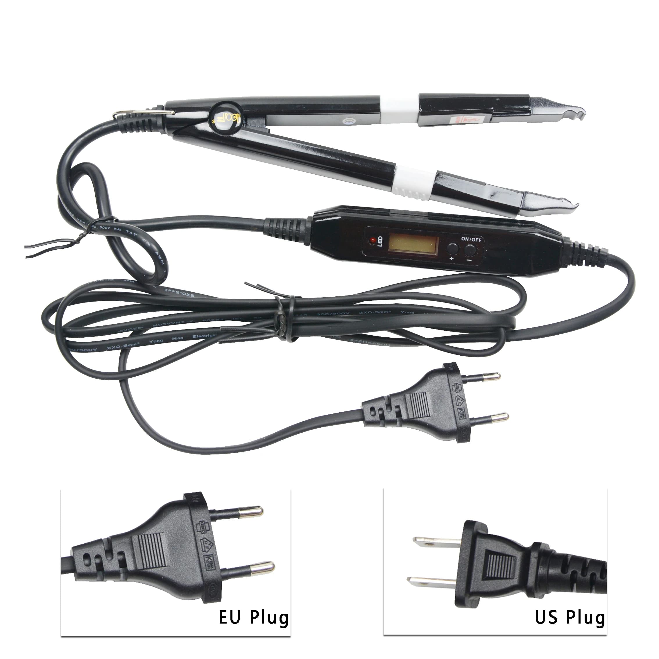 1 Pc Hair Extension Fusion Iron Connector Keratin Bonding Tools Adjustable Temperature Fusion Heat Connector