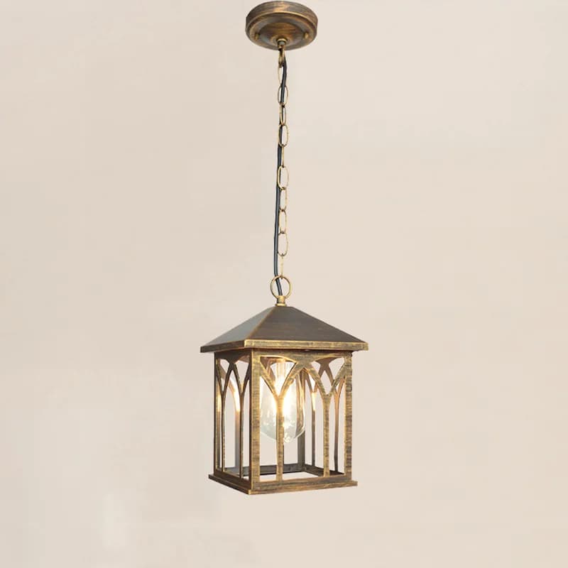 European Waterproof Pendant Lamp Outdoor Retro Village Chandelier Balcony Corridors Lights Grape Rack Hanglamp Luminaire