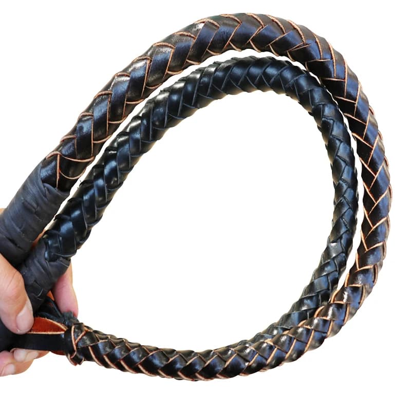 70 CM & 80 CM Hand Made Braided Riding Whips For Horse Outdoor Racing Training Cowhide Leather Horse Whip Equestrian Equipment