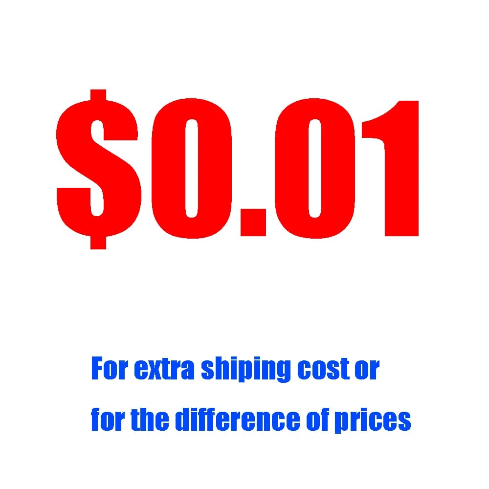 0.01 usd for extra shipping fee and the difference of price