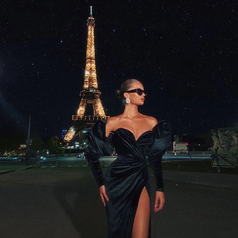 Velvet Charming Elegant Evening Dresses Off The Shoulder Puff Long Sleeves High Split Women Evening Pageant Gowns Custom Made