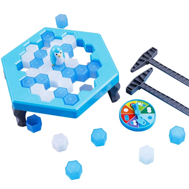 Save the Penguin Icebreaker puzzle table game knock the ice toy parent-child game Interactive Board Game  Breaking Ice Penguin