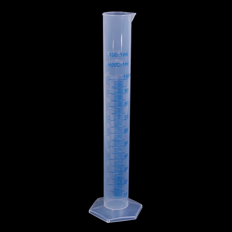 1 Pc 100ml Measuring Cup Plastic Cooking Cylinder Liquid Blue Scale Tool Chemical Laboratory Tool Dchool Laboratory Tool