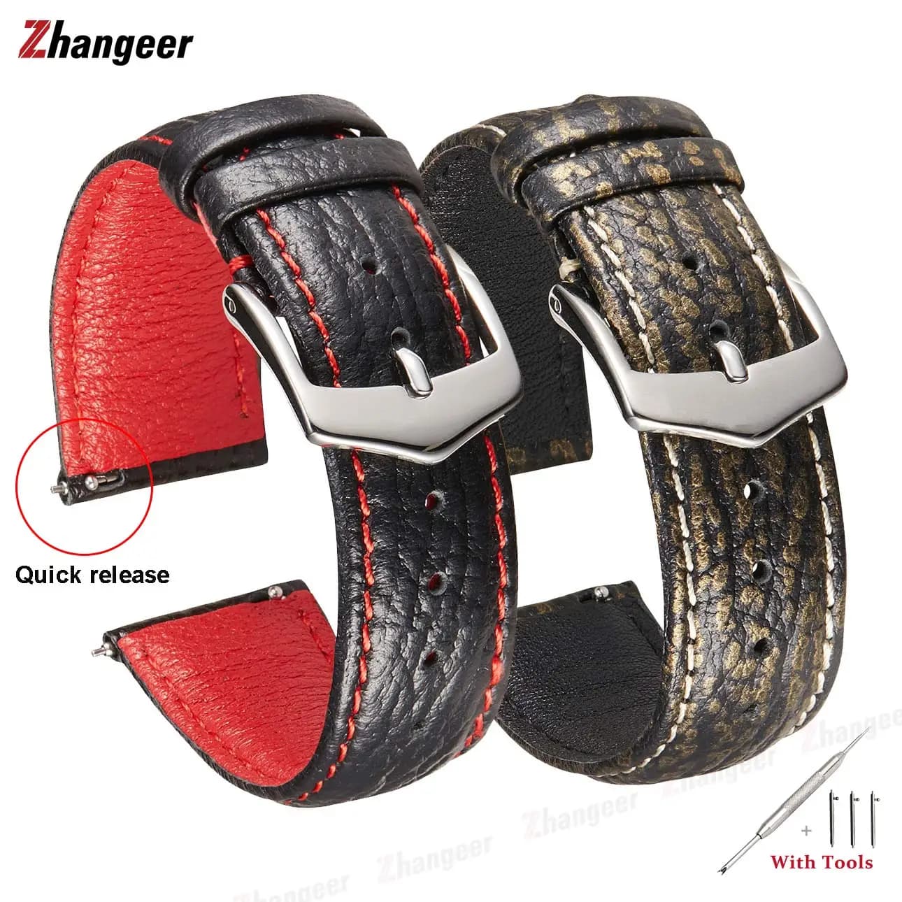 18 20mm 22mm Leather strap For Huawei watch gt 2/2e strap samsung Galaxy watch 3 45/46mm watch band Amazfit GTR /Gear S3