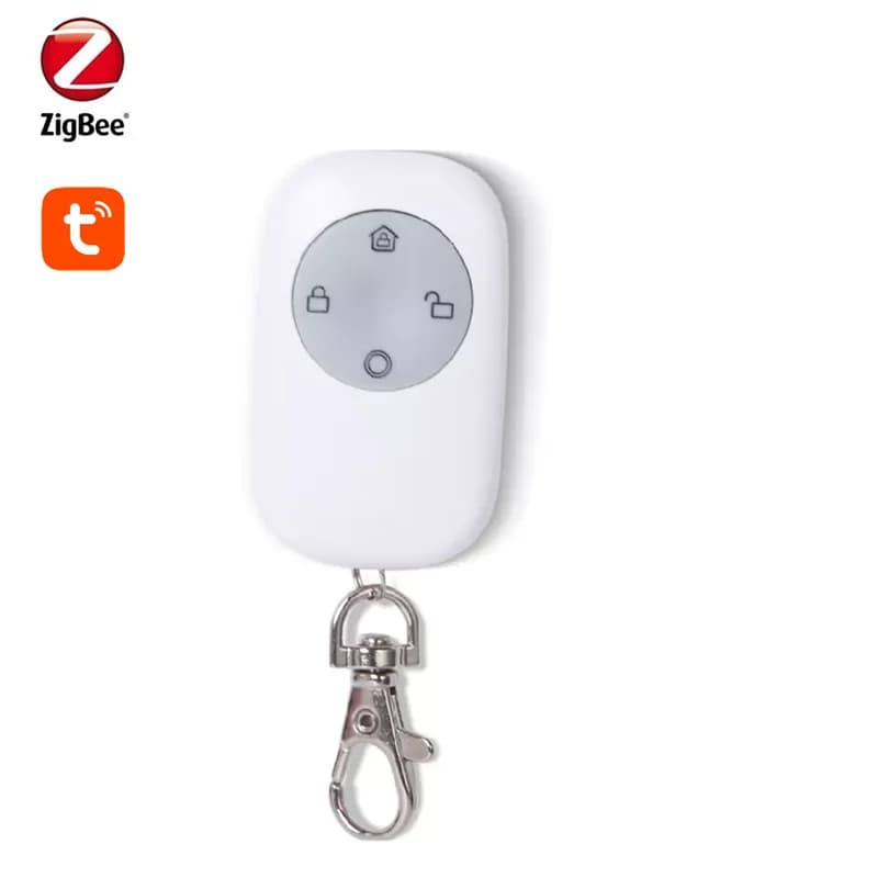 Tuya Zigbee3.0 Remote Control With Arm disarm Emergency SOS Button 4 key Compatible With Moes Zigbee Gateway And Home Assitant