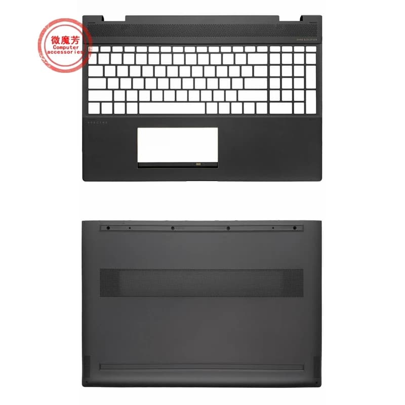 NEW For HP Spectre X360 15-CH Palmrest Upper Case/Bottom Cover  Laptop Upper Top Cover Lower Bottom Case Brown