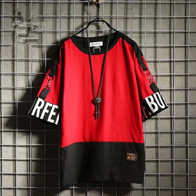 Hip Hop Men T Shirt Summer Loose Fashion Casual Streetwear Half Sleeve Men's T-shirt Tide Harajuku