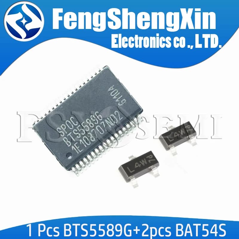 1pcs BTS5589G +2pcs Bat54s  BTS5589 car Cruze BCM body control module chip computer board SSOP36(giving BAT54S WV4)