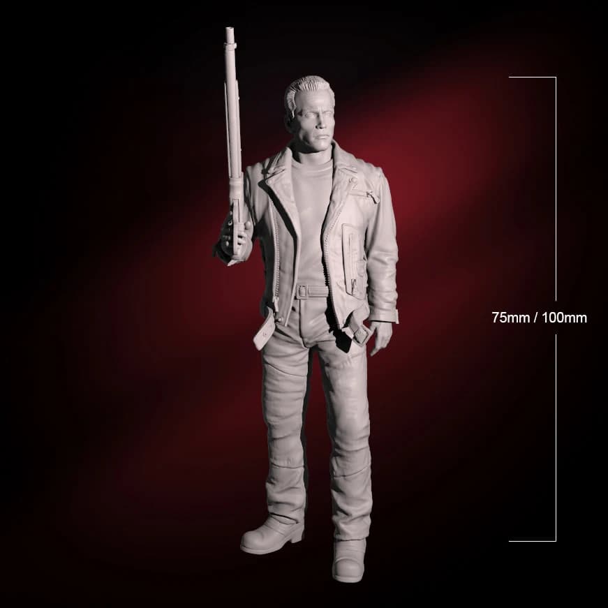1/24 75mm 1/18 100mm Resin Model Terminator Figure Unpainted Unassembled RW-021