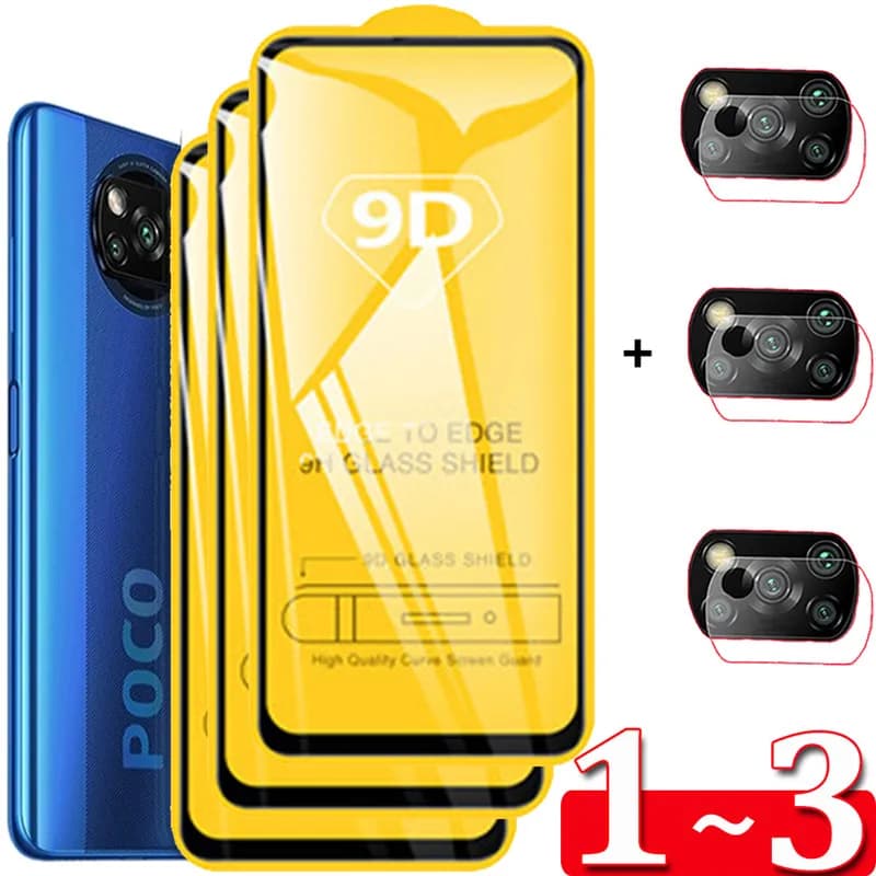 Film Poco X7 F6 X6 X5 X3 F5 Pro 5G Tempered Glass Poko F7 Ultra Camera Film Poco x7 Pro Screen Protector For Poco F7 Pro Glass
