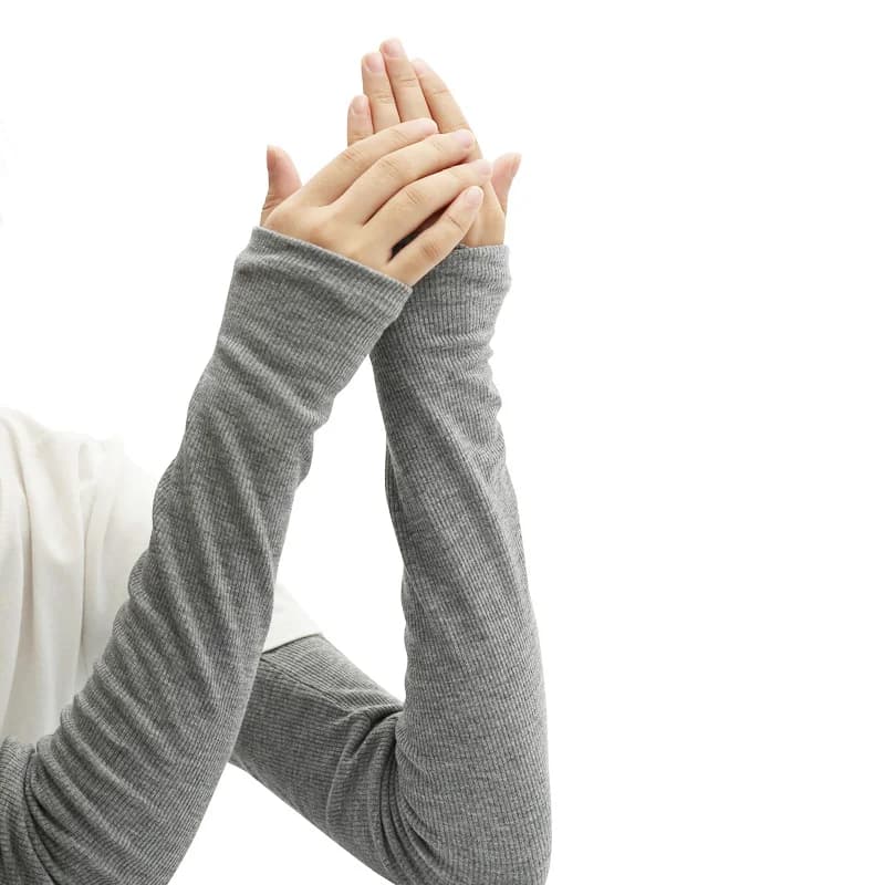 Winter Unisex Cotton Arm Sleeves Double-layer Thickened High Elastic Elbow Guards To Keep Warm Arms At Home