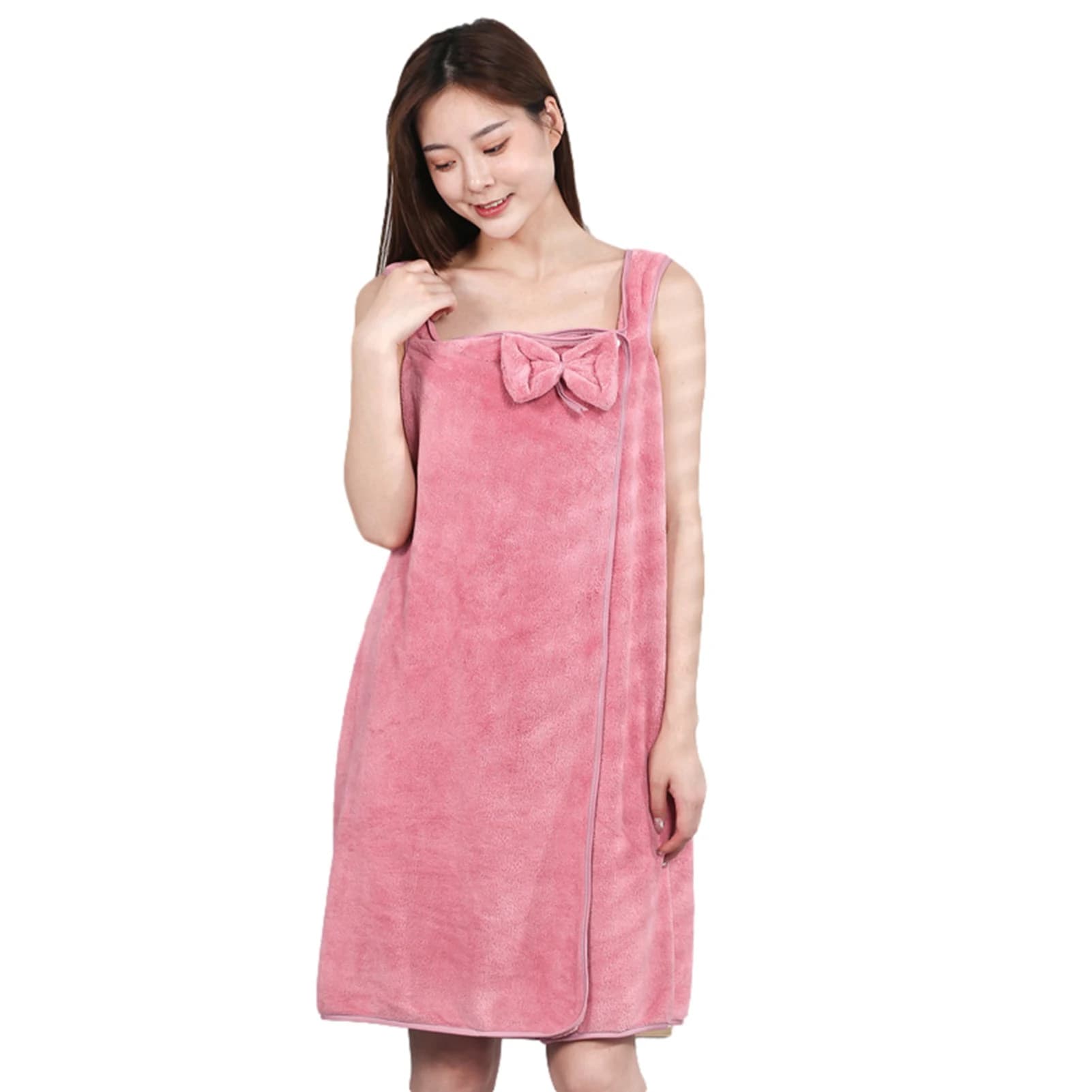 2021 New Women's Sleepwear Coral Fleece Extra Large Water Absorption Bath Wrap Towel Summer Autumn Bathrobe Ropa Mujer