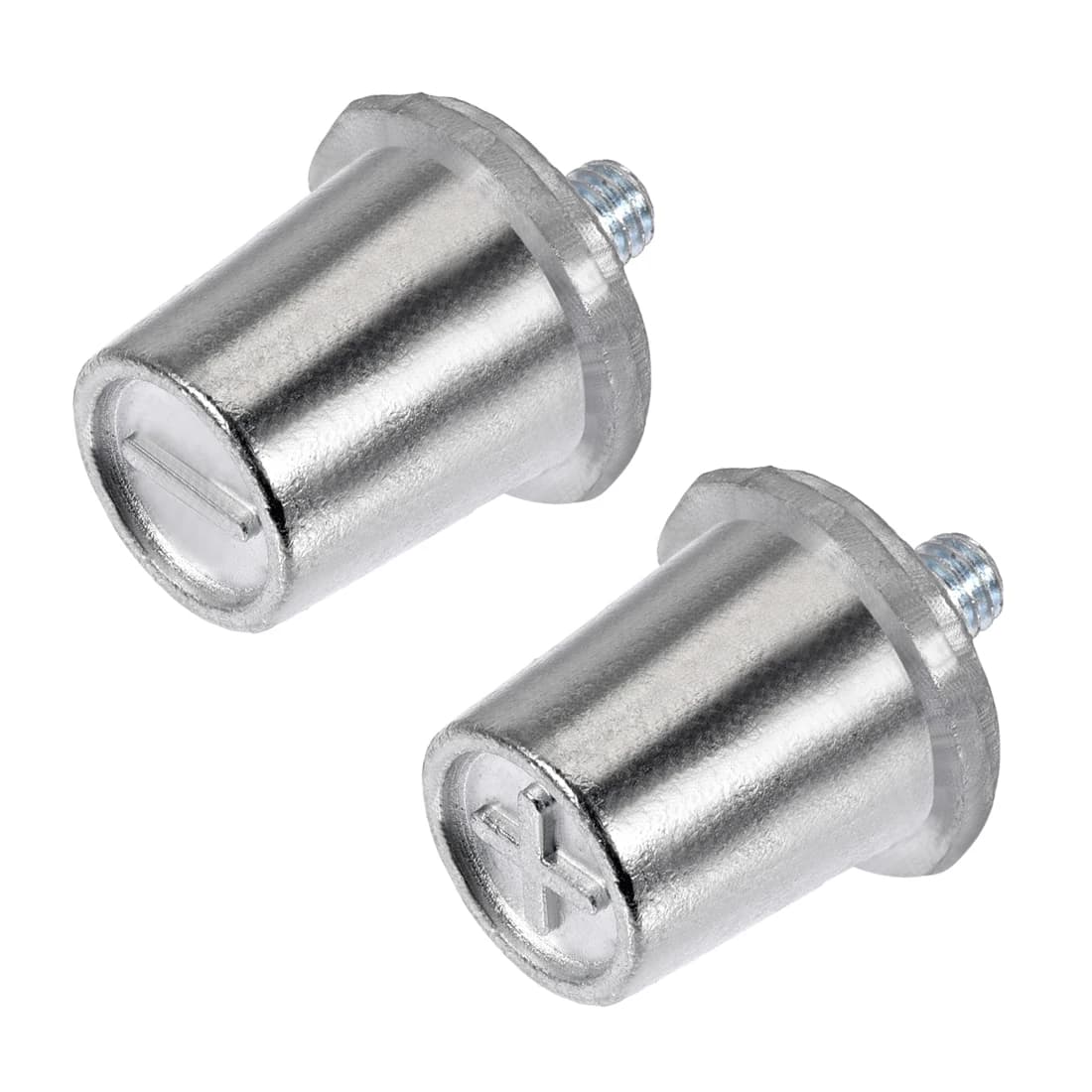 uxcell 1Pair Universal Battery Charging Side Post Positive Negative 6mm Male Lead Alloy Electrical Tools